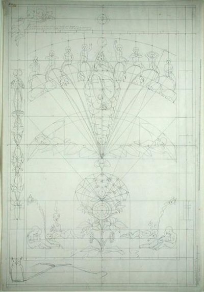 Night (preparatory study) by Philipp Otto Runge